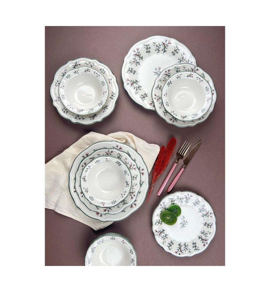 Geschirrset (24-teilig) – mehrfarbig