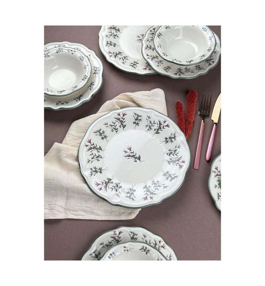 Geschirrset (24-teilig) – mehrfarbig
