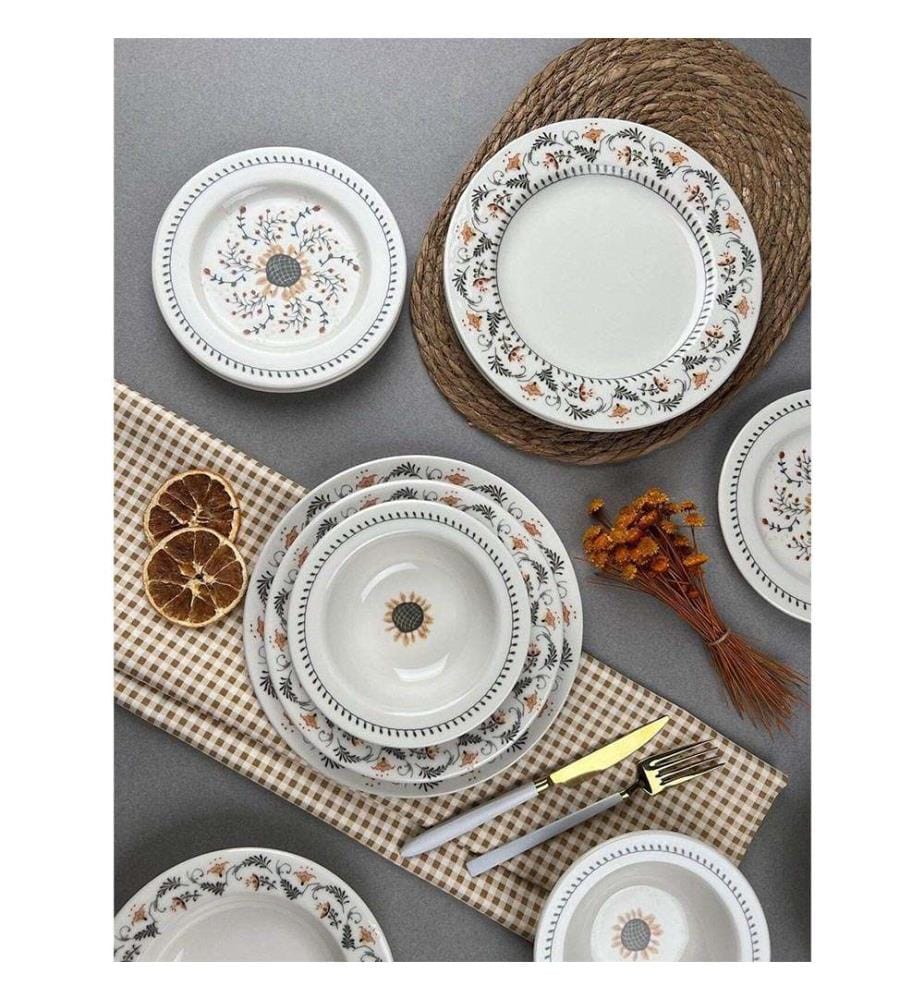 Geschirrset (24-teilig) – mehrfarbig