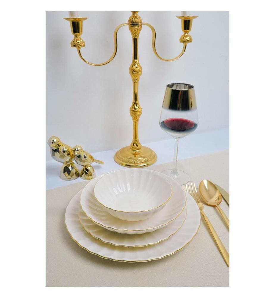 Service de table (24 pièces) - Or blanc