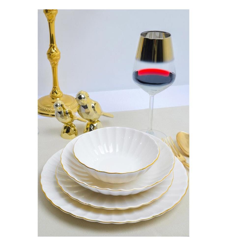 Service de table (24 pièces) - Or blanc