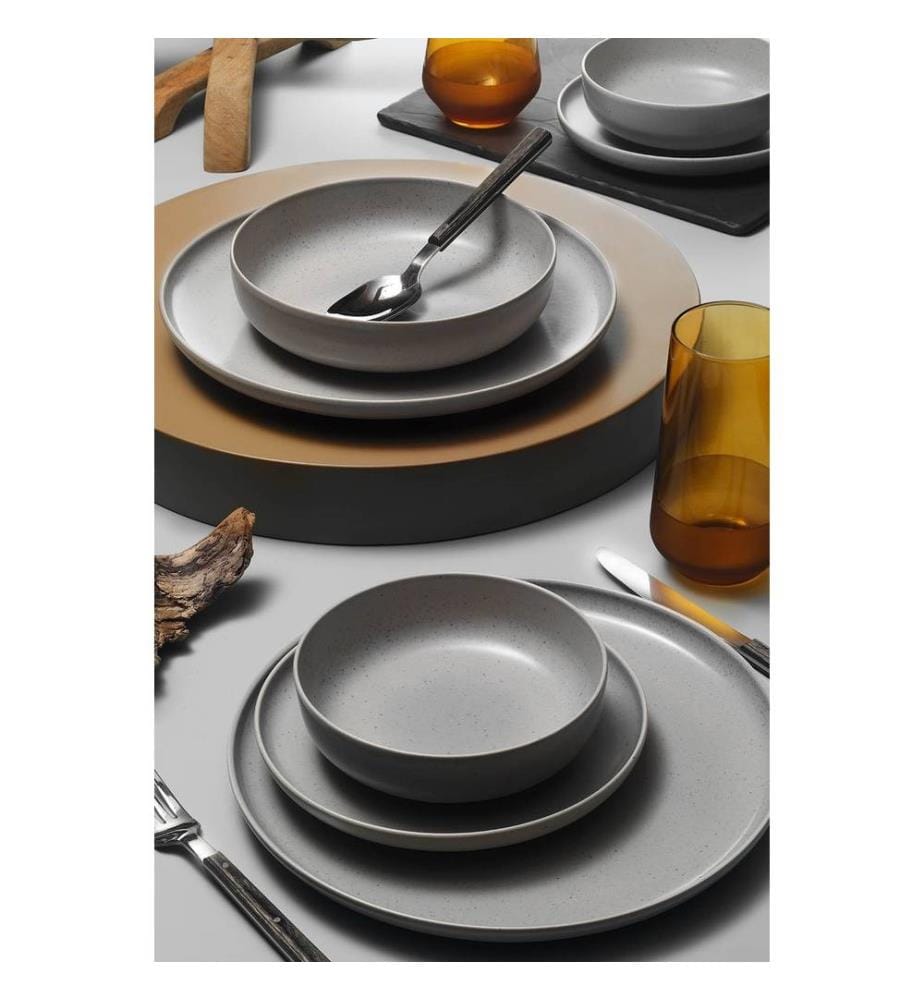 Geschirrset (16-teilig) – Grau