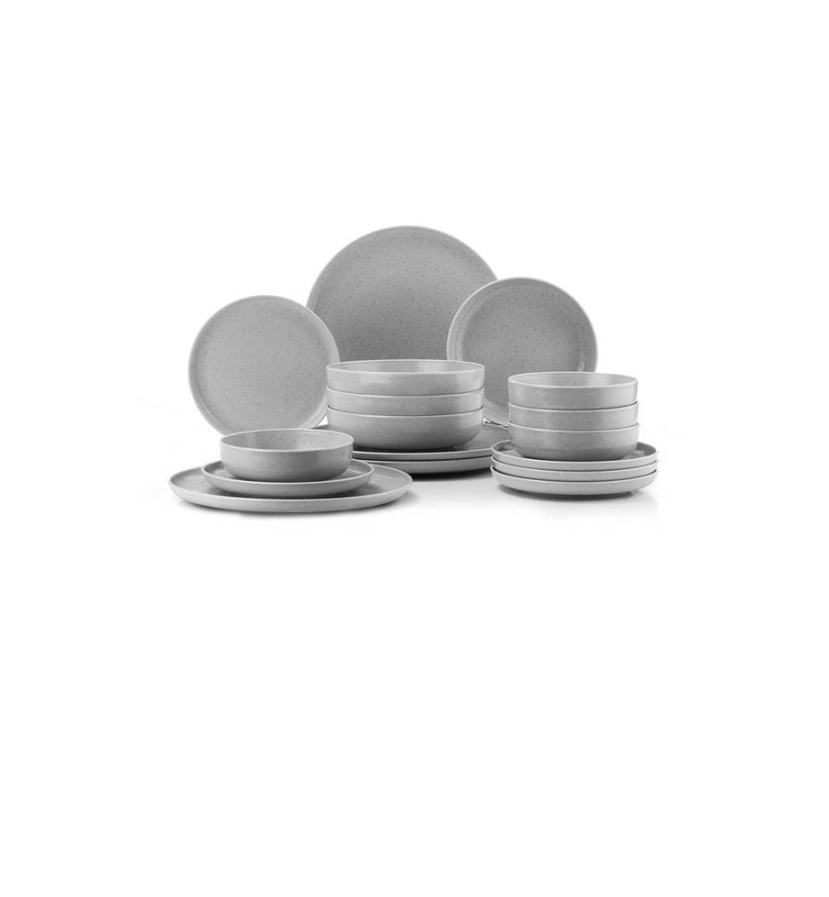 Geschirrset (16-teilig) – Grau