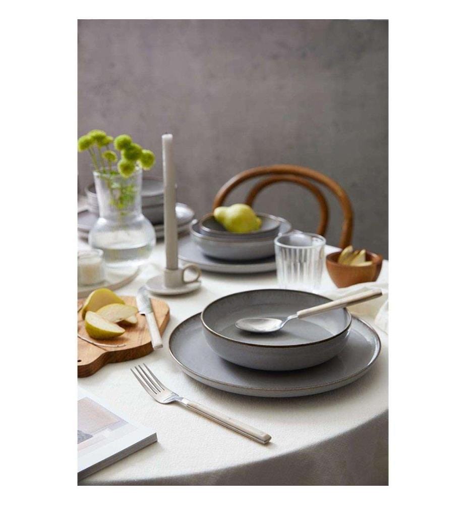 Geschirrset (18-teilig) – Grau