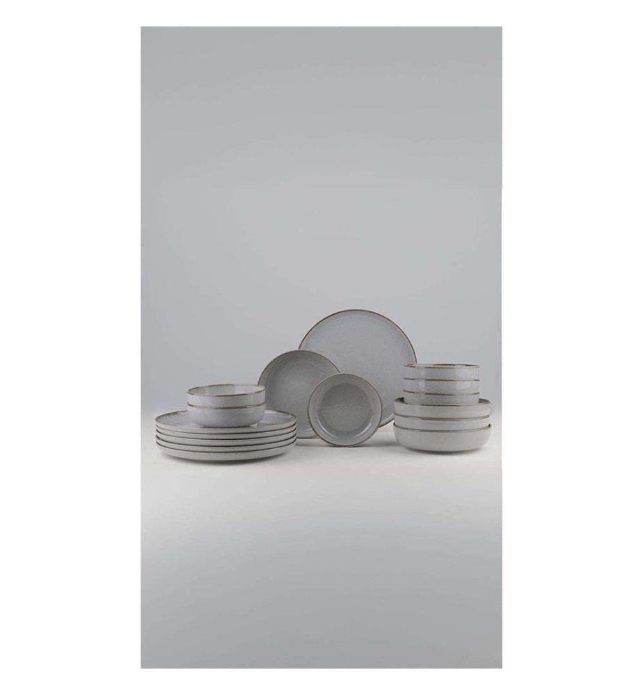 Geschirrset (18-teilig) – Grau