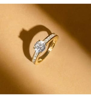 Bague Brillant - Or Jaune