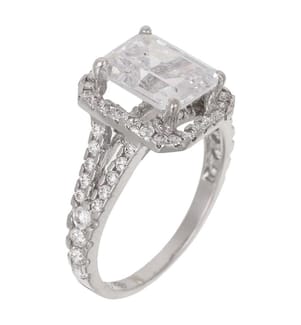 Bague Splendeur - Or Blanc 375/1000 et Zirconium