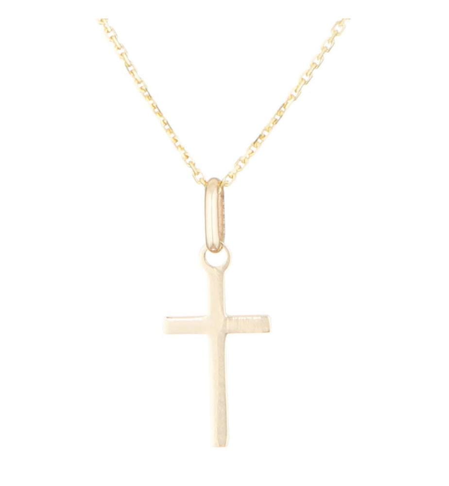 Pendant "Honored Cross" Yellow Gold 375/1000