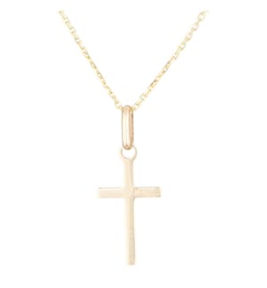 Pendentif "Croix honorée" Or Jaune 375/1000