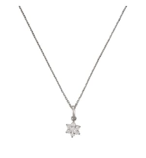 Pendentif Le Messager Blanc - Or Blanc 375/1000
