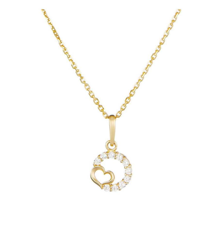 Ciondolo Nina - Oro Giallo 375/1000 e Zirconio