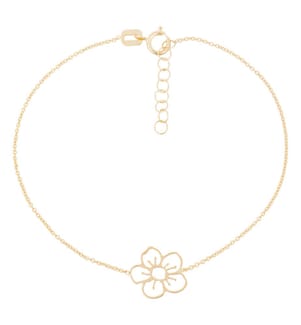 Bracelet Fleur dorée - Or Jaune 375/1000