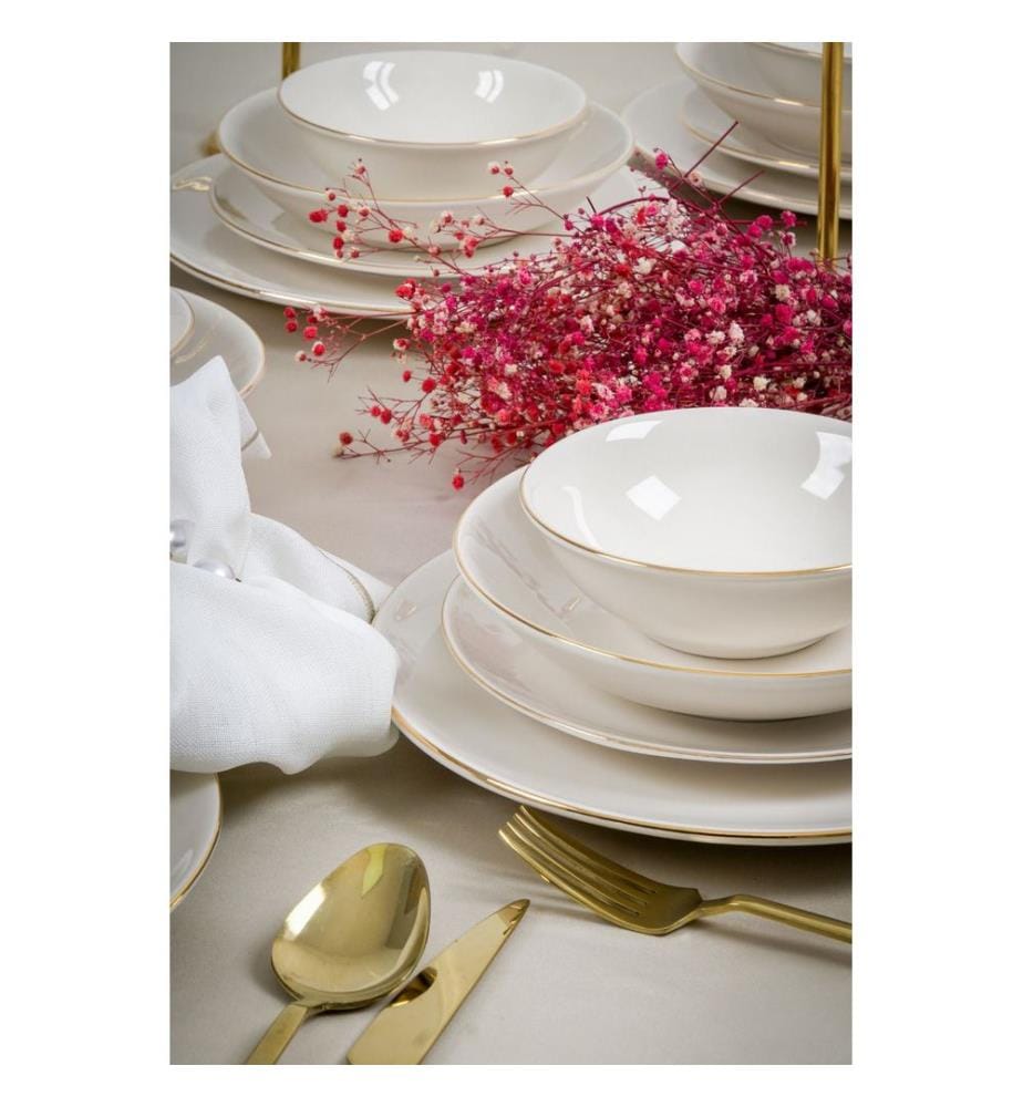 Tischservice (24-teilig) – Weissgold