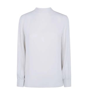 Langärmelige Bluse – Weiss