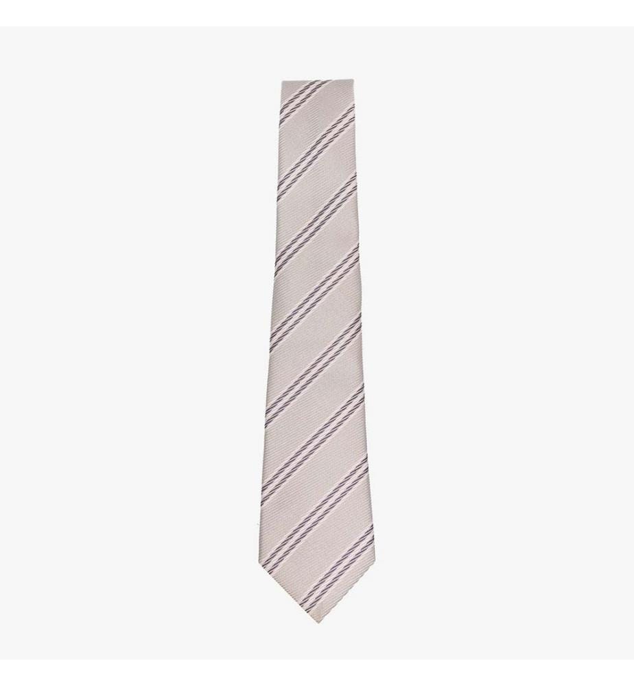 Striped Tie - Gray