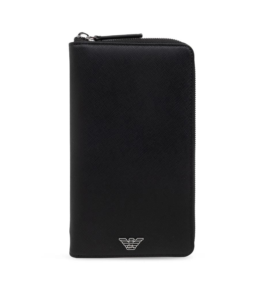Logo-Plakette Brieftasche - Schwarz