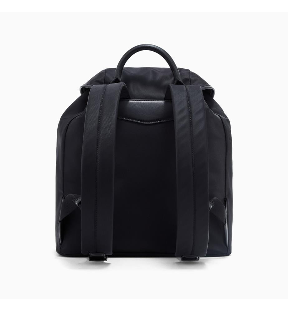 Multi-Pocket-Rucksack aus ASV Recyceltem Nylon - Schwarz