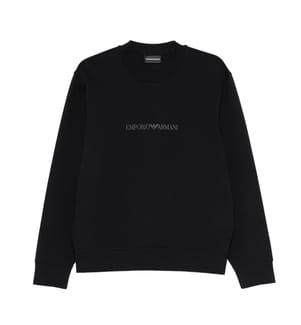 Sweatshirt mit Logo-Detail - Blau