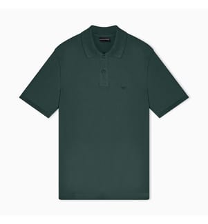 Polo Slim-Fit in piqué - Verde