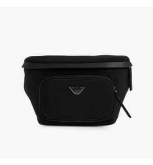 Sac banane Logo-Plaque - Noir