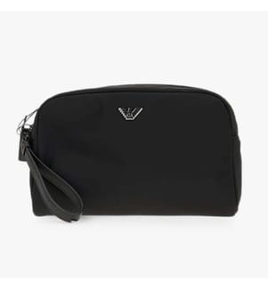 Tasche mit Logo-Plakette – Schwarz