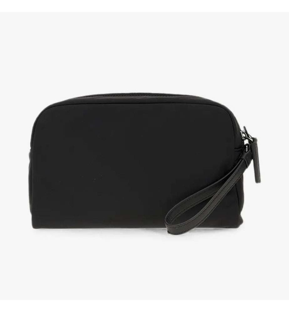 Tasche mit Logo-Plakette – Schwarz