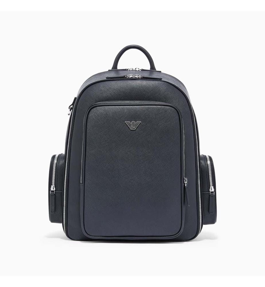 Backpack with Metallic Logo - Black