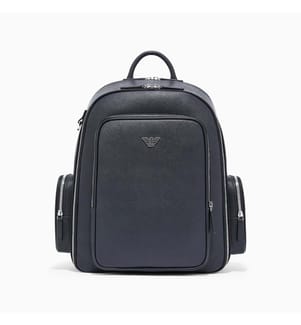Zaino con logo metallizzato - Nero