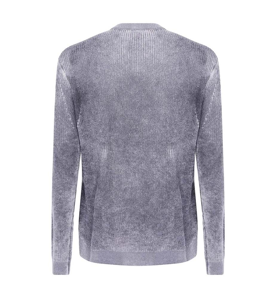 Gerippter Pullover – Grau