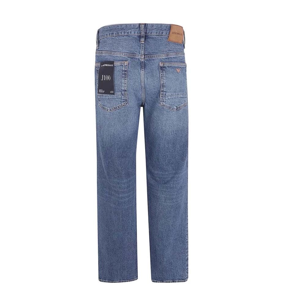 Weite Jeans mit weitem Bein – Blau