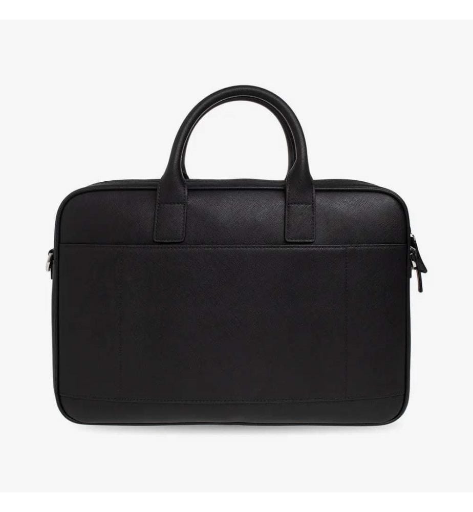 Essential Logo-Plaque Briefcase - Black