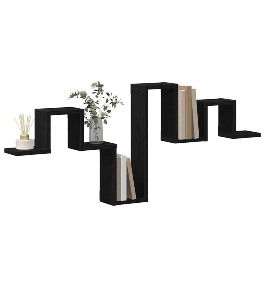 Scaffale murale Montaggio murale Quercia nera 104,5 x 43 x 10 cm