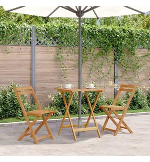 Table pliable de jardin 60x60x75 cm Bois d'acacia solide