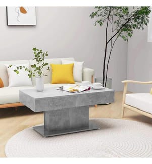 Couchtisch Betongrau 96x50x45 cm Holzwerkstoff