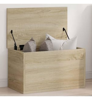 Boîte de rangement chêne sonoma 60x35x35 cm bois d'ingénierie