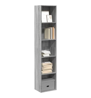 Bibliothèque sonoma gris 40x30x189 cm bois d'ingénierie