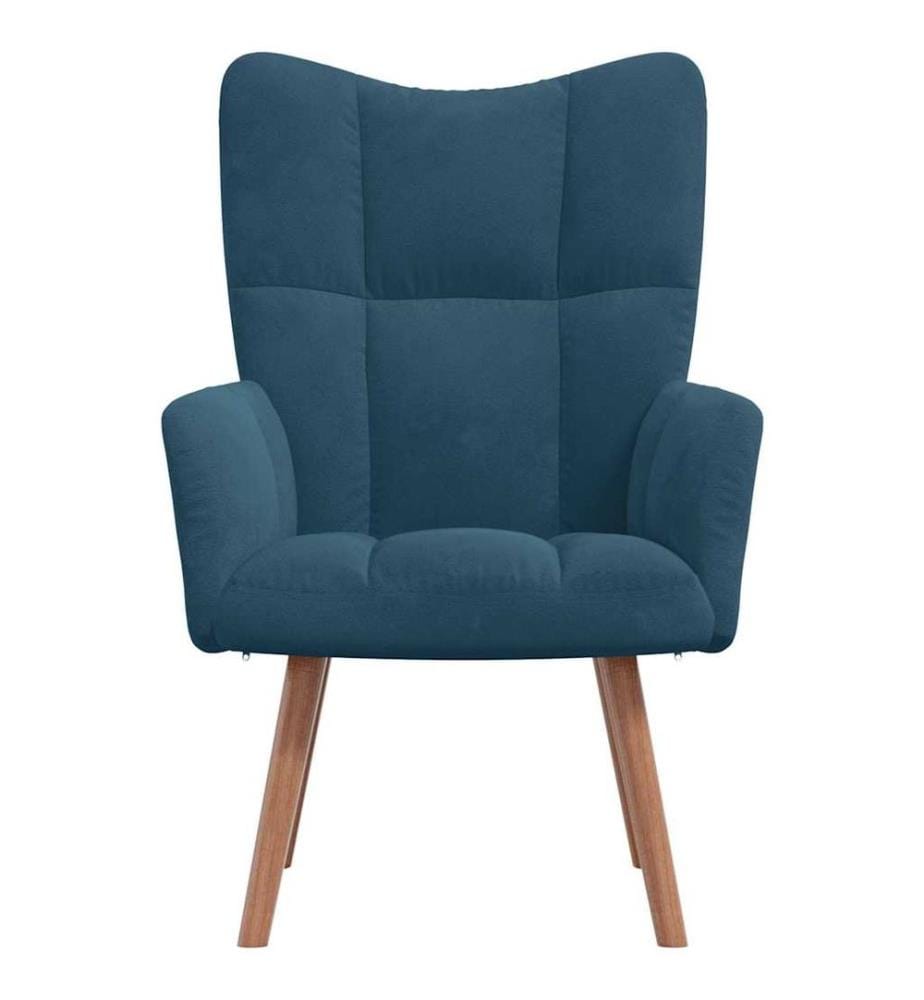 Relaxsessel Blau Samt