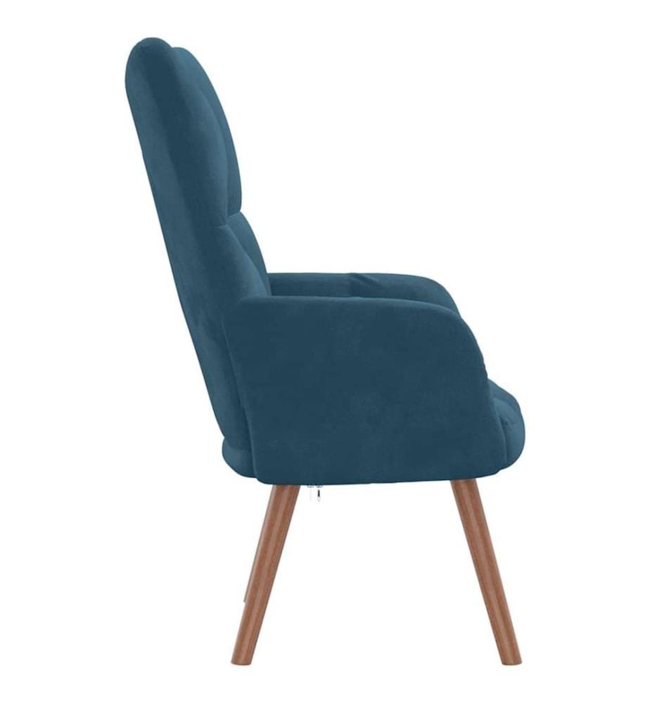 Relaxsessel Blau Samt