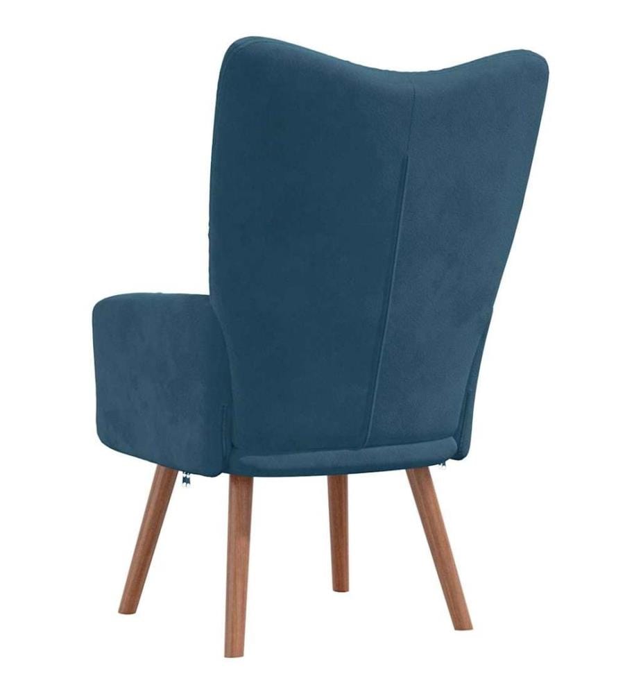 Relaxsessel Blau Samt