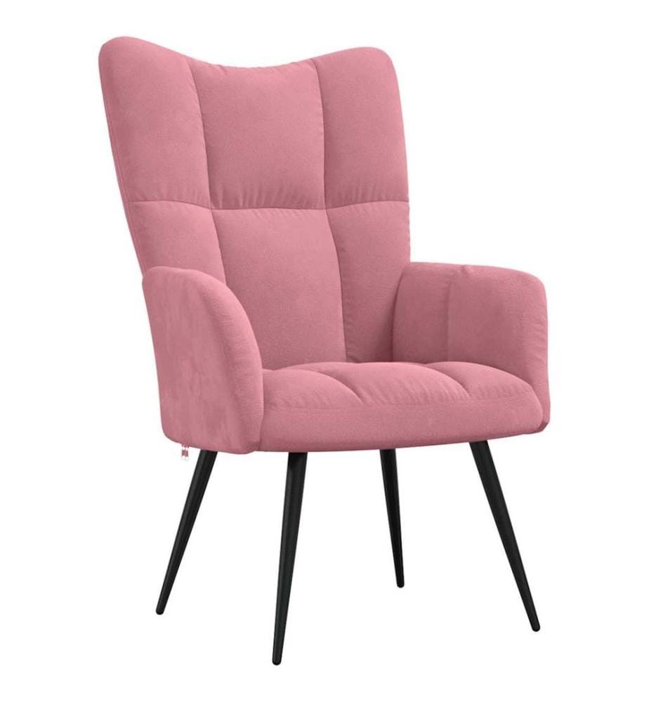 Relaxsessel Rosa Samt