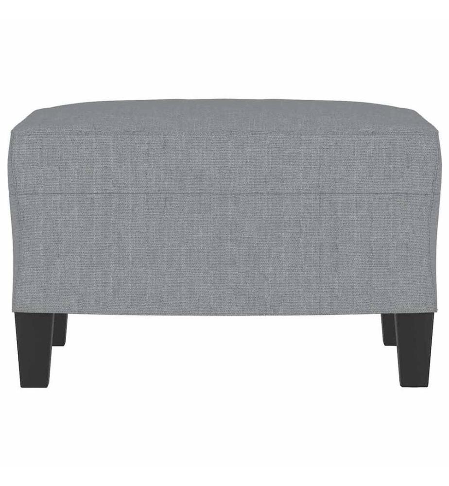 Fusshocker Hellgrau 60x50x41 cm Stoff