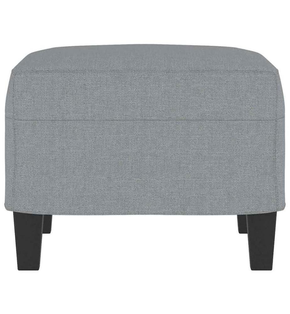 Fusshocker Hellgrau 60x50x41 cm Stoff