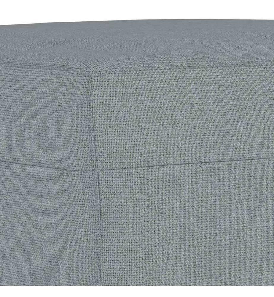 Fusshocker Hellgrau 60x50x41 cm Stoff