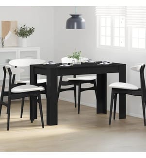 Esstisch Schwarz Eichen-Optik 120x60x76 cm Holzwerkstoff