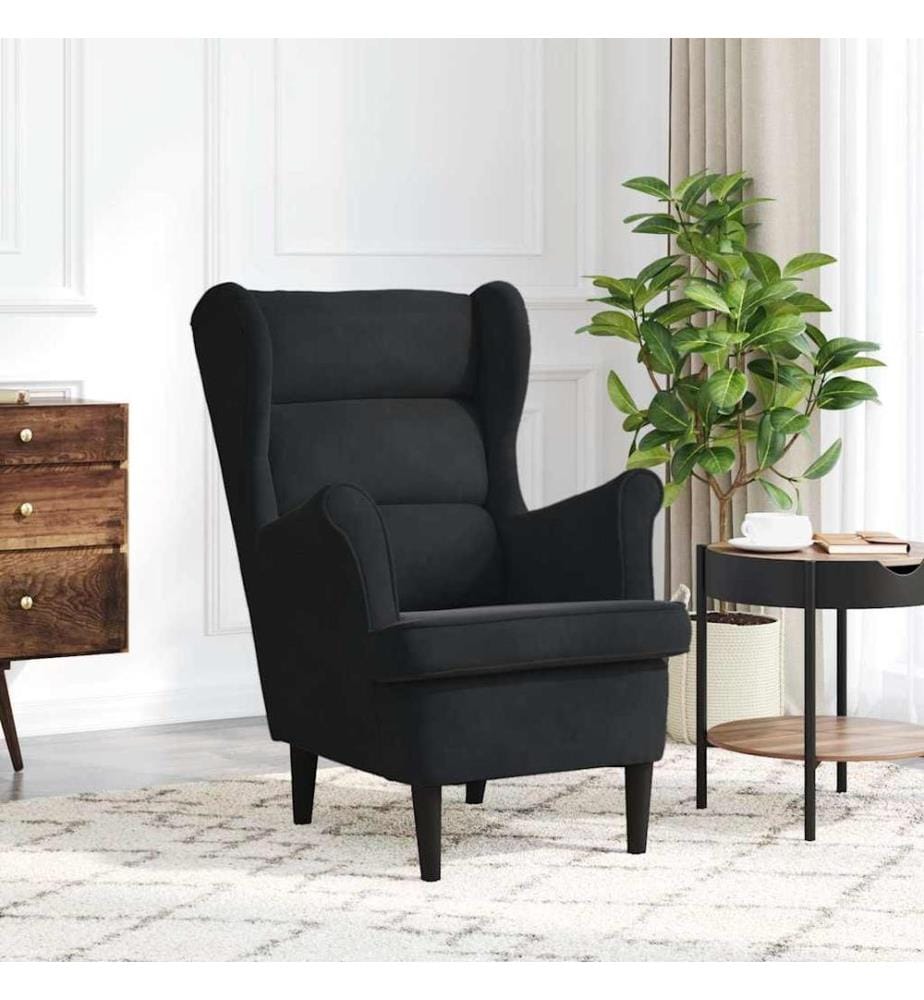 Sessel Schwarz Samt