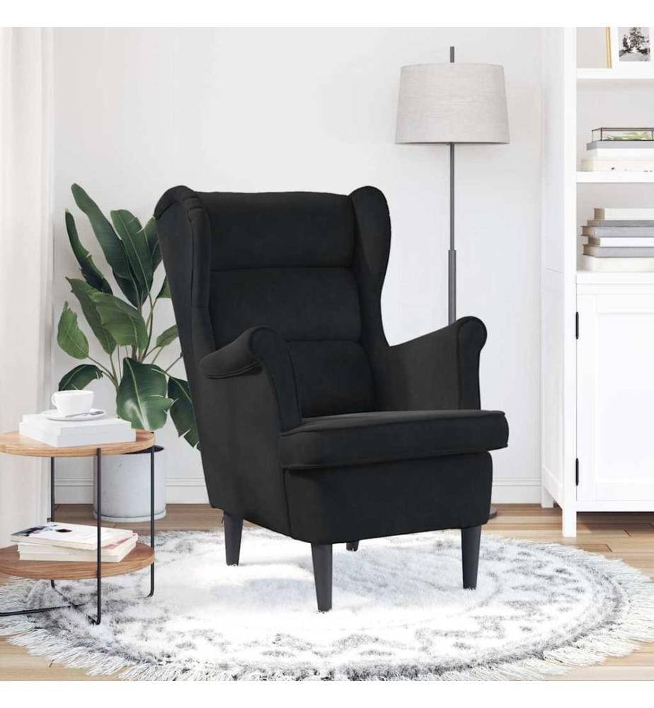 Sessel Schwarz Samt