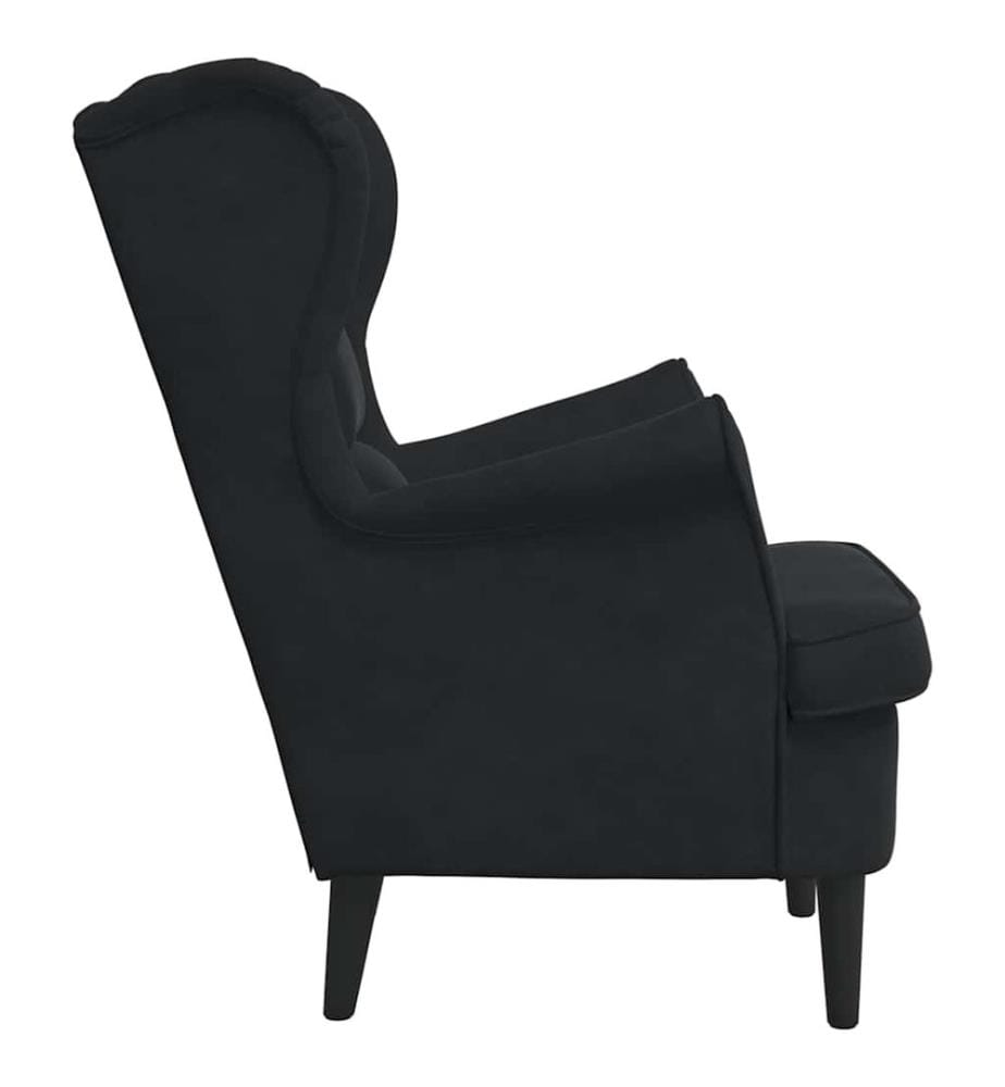 Sessel Schwarz Samt