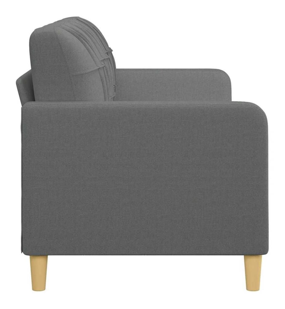 3-Sitzer-Sofa Dunkelgrau 180 cm Stoff