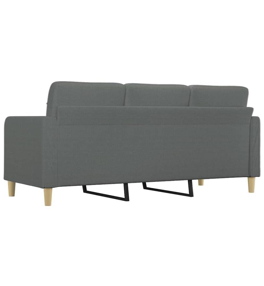 3-Sitzer-Sofa Dunkelgrau 180 cm Stoff