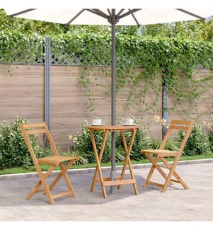 Table pliable de jardin 60x75 cm bois d'acacia massif